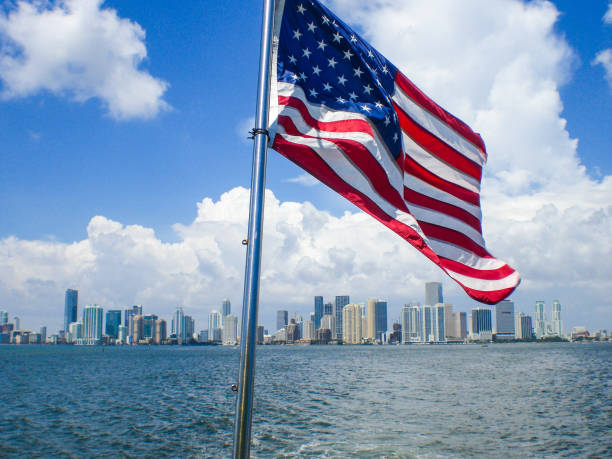 View on Miami Skyline, USA