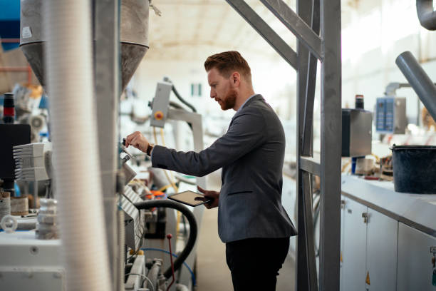 istock Factory manager in inspection of manufacturing. 1222643633