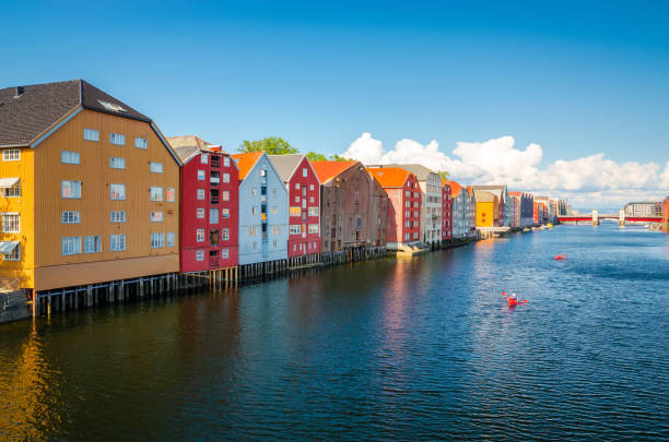 istock Panoramic view of beautiful city Trondheim, Norway 1222643795