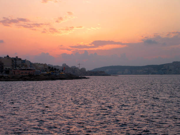 istock Sunset over the Mediterranean Sea, Malta. 1222649178
