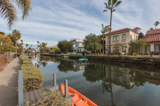 istock Los Angeles Venice Canals during the afternoon 1222652094