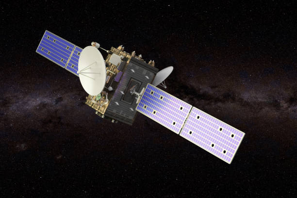 sonde interstellaire dans l’espace, rendu 3d - turn signal photos et images de collection