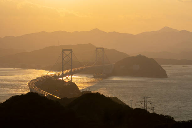 istock Onaruto bridge at sunset in Japan 1222656790