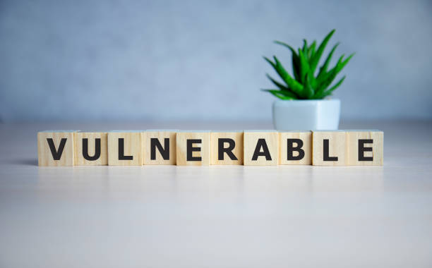 istock word Vulnerability on wooden cubes, concept background 1222657511