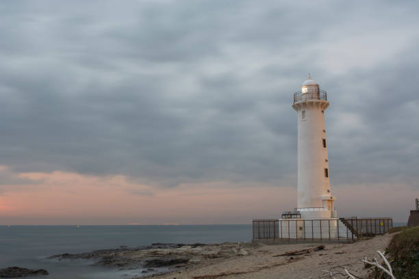 istock Noma Lighthouse on a cloudy day in Mihama Aichi, Japan 1222660176