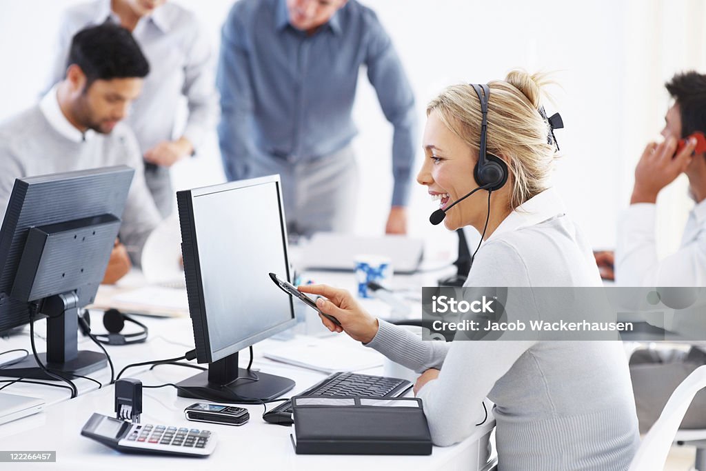 Il servizio clienti - Foto stock royalty-free di Call centre