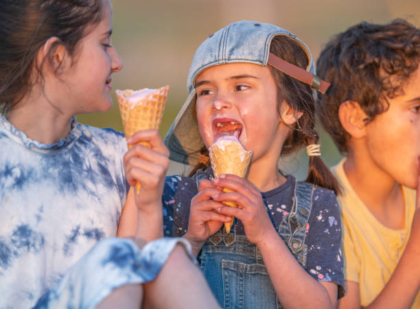 istock Young child enjoys ice cream 1222666298