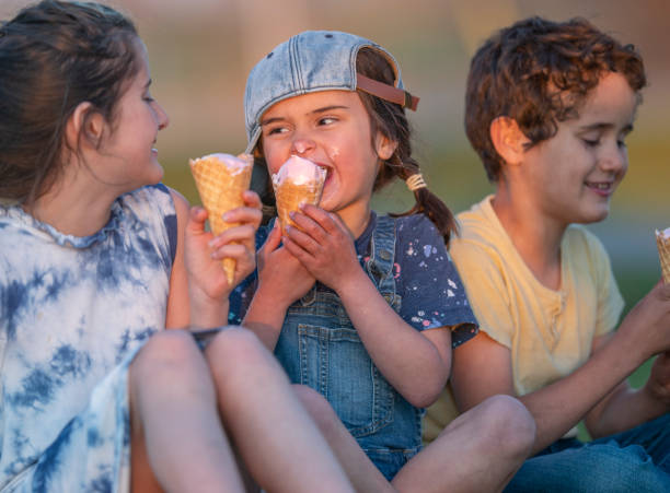istock Young child enjoys ice cream 1222666299