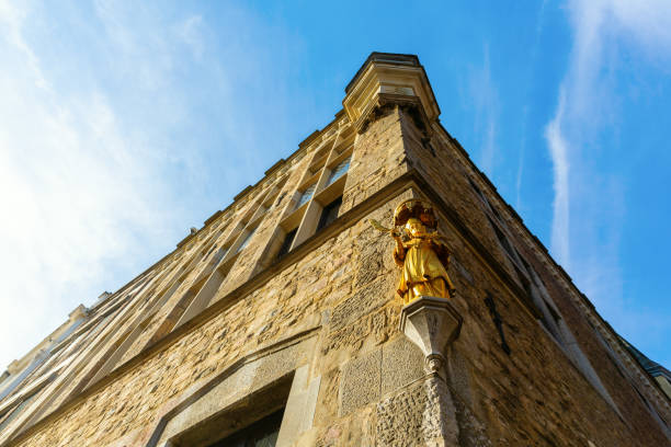 facade of the historical House Loewenstein in Aachen, Germany