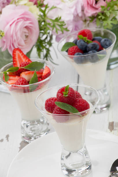 istock Panna Cotta Desert With Berries 1222669648