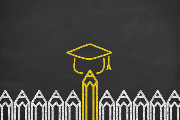 Variation concepts with pencil on a chalkboard background