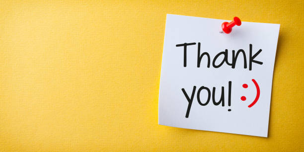 istock White Sticky Note With Thank You And Red Push Pin On Yellow Background 1222671259