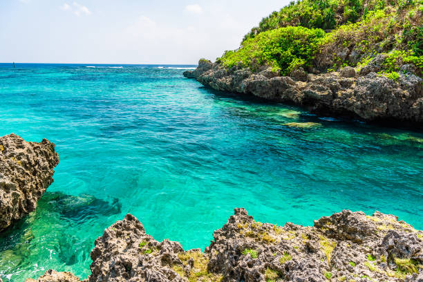istock Beautiful beach in Okinawa. 1222673027