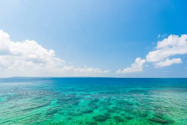 Photo of Beautiful beach in Miyakojima Island, Okinawa.