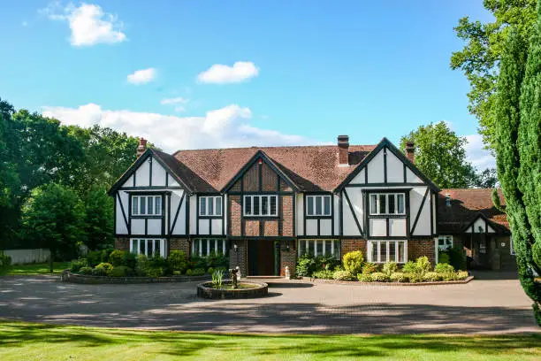 A large estate home, tudor style, in the UK