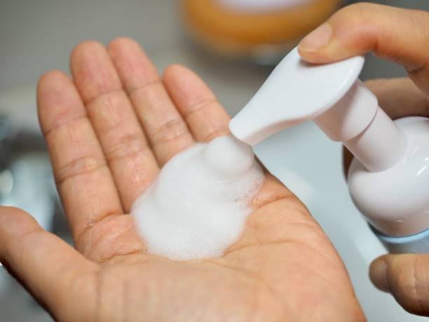 istock Hand washing process, prevention of infection 1222677045