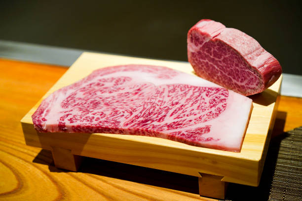 Kobe Wagyu Beef Premium Kobe Wagyu Beef wagyu beef stock pictures, royalty-free photos & images