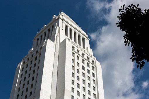 The Tom Bradley city hall in Los Angeles CA.