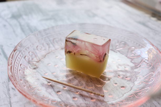 Sakura cherry blossom desserts jelly yokan