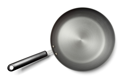 Frying Pan on White Background.