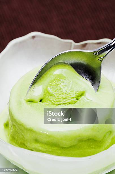 Chá Matcha Gelado - Fotografias de stock e mais imagens de Castanho - Castanho, Chá - Bebida quente, Chá Verde