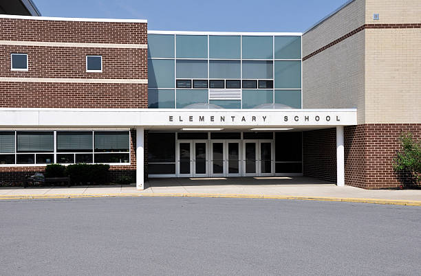 elementary school in Pennsylvania stock photo