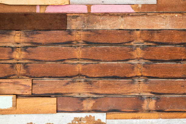 istock Old vintage wooden planks wall background 1222704766