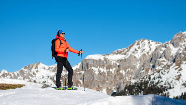 istock A woman comes to the mountain alone 1222707138