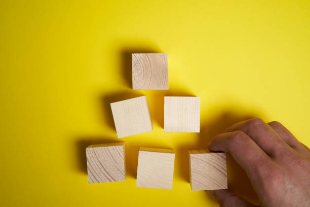 istock Wooden blocks and cubes ready for adding text and word that can be used to convey a message or a concept 1222707327
