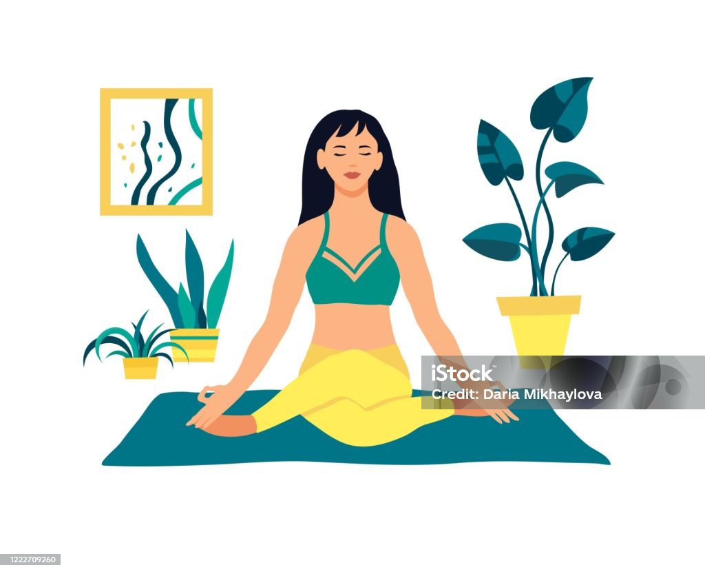 Cô Gái Tập Yoga Thiền Định Thư Giãn Thể Dục Lối Sống Lành Mạnh ...