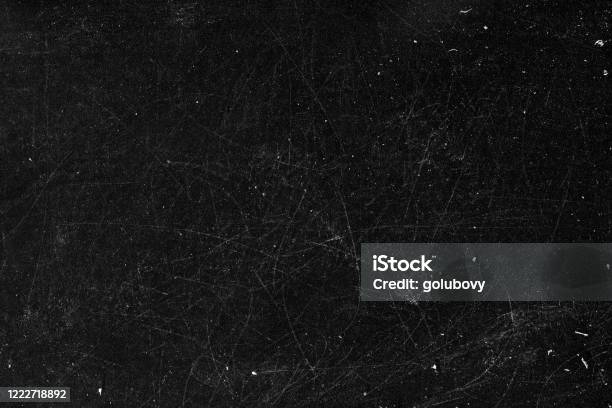 Staub Kratzt Hintergrund Beunruhigt Film Schwarz Stockfoto und mehr Bilder von Struktureffekt - Struktureffekt, Getreide, Filmrolle