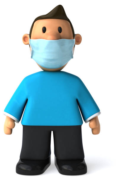istock 3D Illustration of a cartoon man 1222723250