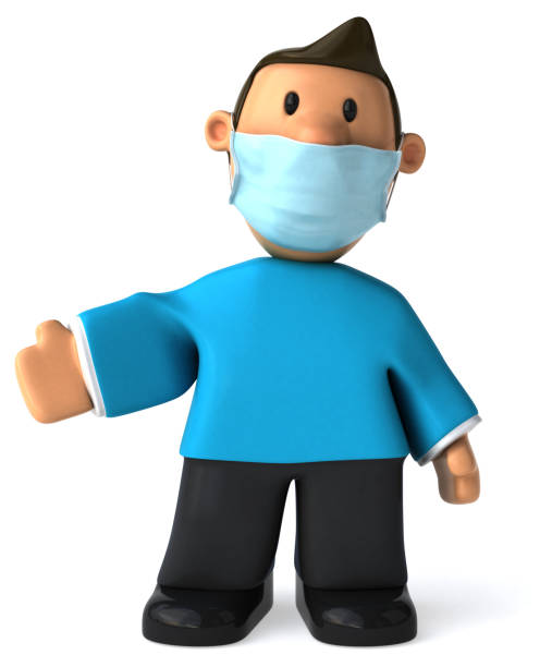 istock 3D Illustration of a cartoon man 1222723259