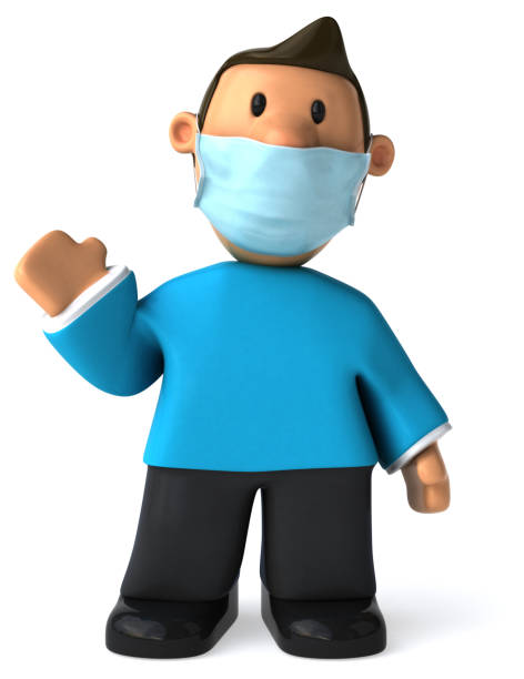 istock 3D Illustration of a cartoon man 1222723260