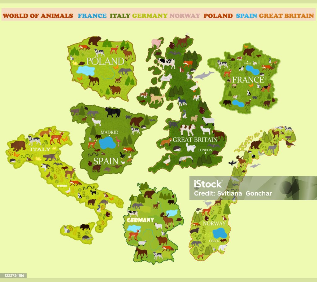 Maps Of Different Countries With Animals Stock Illustration - Download Image Now - Map, Norway, City - iStock Maps Of Different Countries With Animals Stock Illustration - Download Image Now - Map, Norway, City - iStock