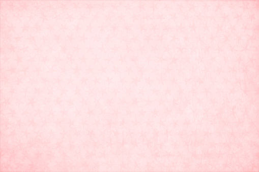 Grunge effect faded look baby pink colored background. Subtle pattern of stars in slightly darker shade all over on light pink background. Simple, pure, celebratory Xmas theme wallpaper. Apt for backgrounds or templates related to Xmas, Valentine's Day, baby showers, Wedding Anniversary.