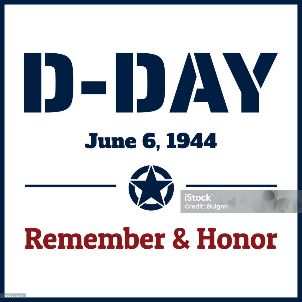 Dday Normandy Landings Concept Template For Background Banner Card