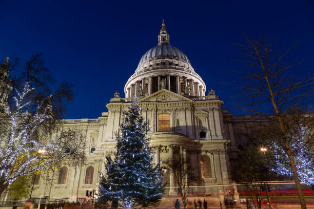 istock St Paul's Cathedral at Christmas, night 1222725753