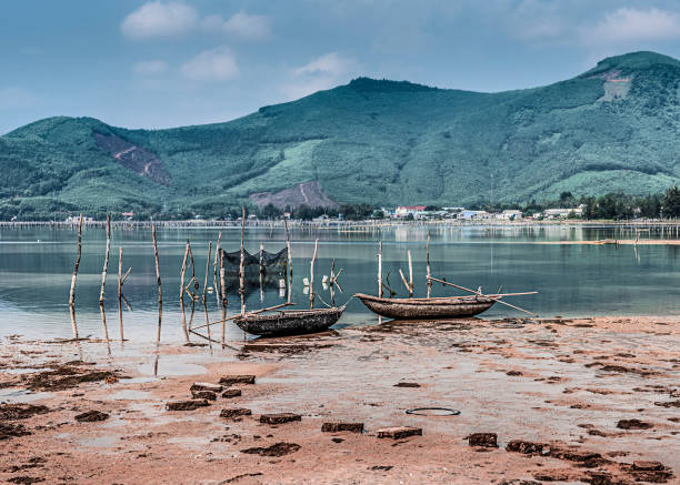 istock Two boats standing on a shore 1222727881
