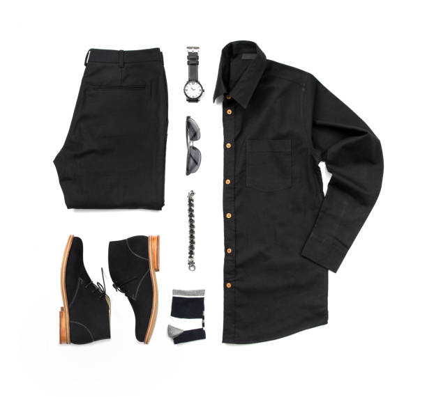 istock Men fashion  clothing set. 1222728572