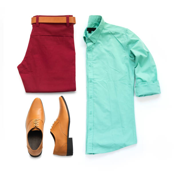 istock Men fashion clothing set. 1222728736