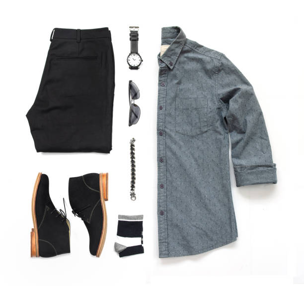 istock Men fashion clothing set. 1222728816
