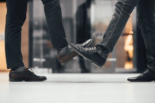 istock close up. young people greeting each other 1222730779
