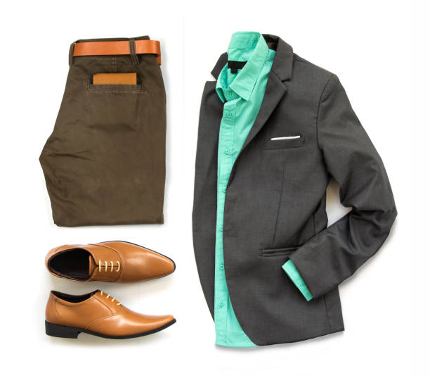 istock Men fashion clothing set. 1222731036
