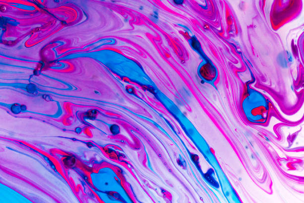 istock Abstract Purple Paint in Water 1222733437