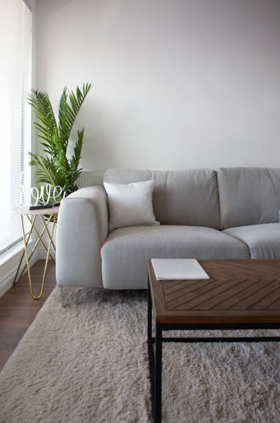 istock Shot of living room with sofa and coffee table 1222733552
