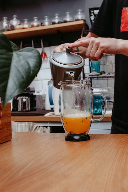istock Coffee shop operation. The process of preparing drinks. 1222733880