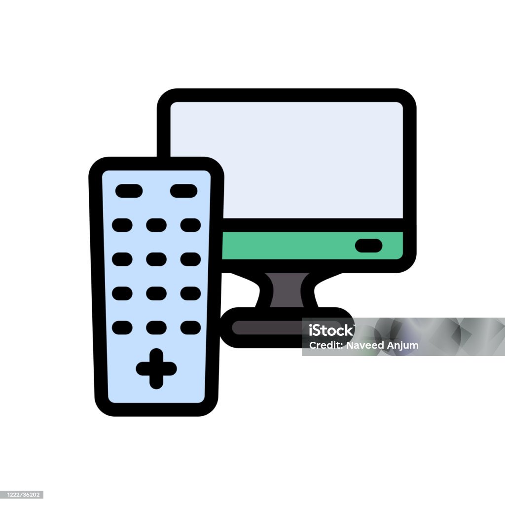 Video Remote Image Remote Stock Illustration - Download Image Now - Backgrounds ...