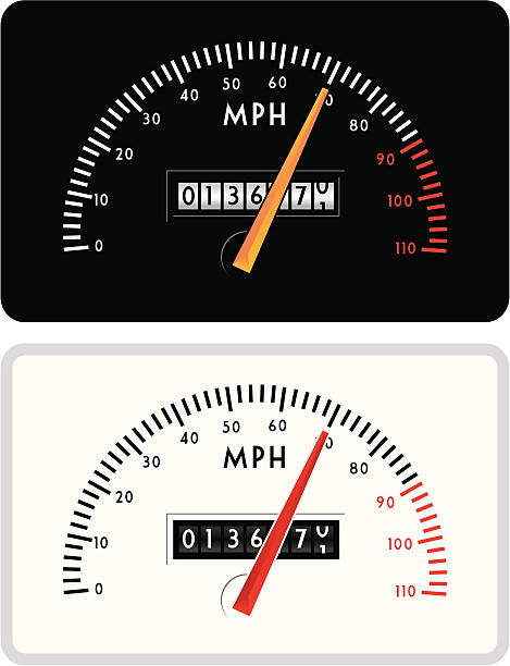 스 피더 - odometer stock illustrations