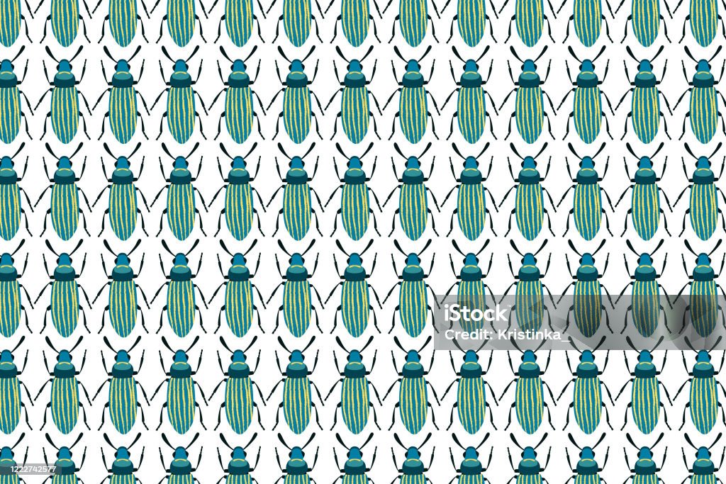 Bug Pattern Blue Background Blue Bug Pattern On White Insects Background Stock Illustration ...